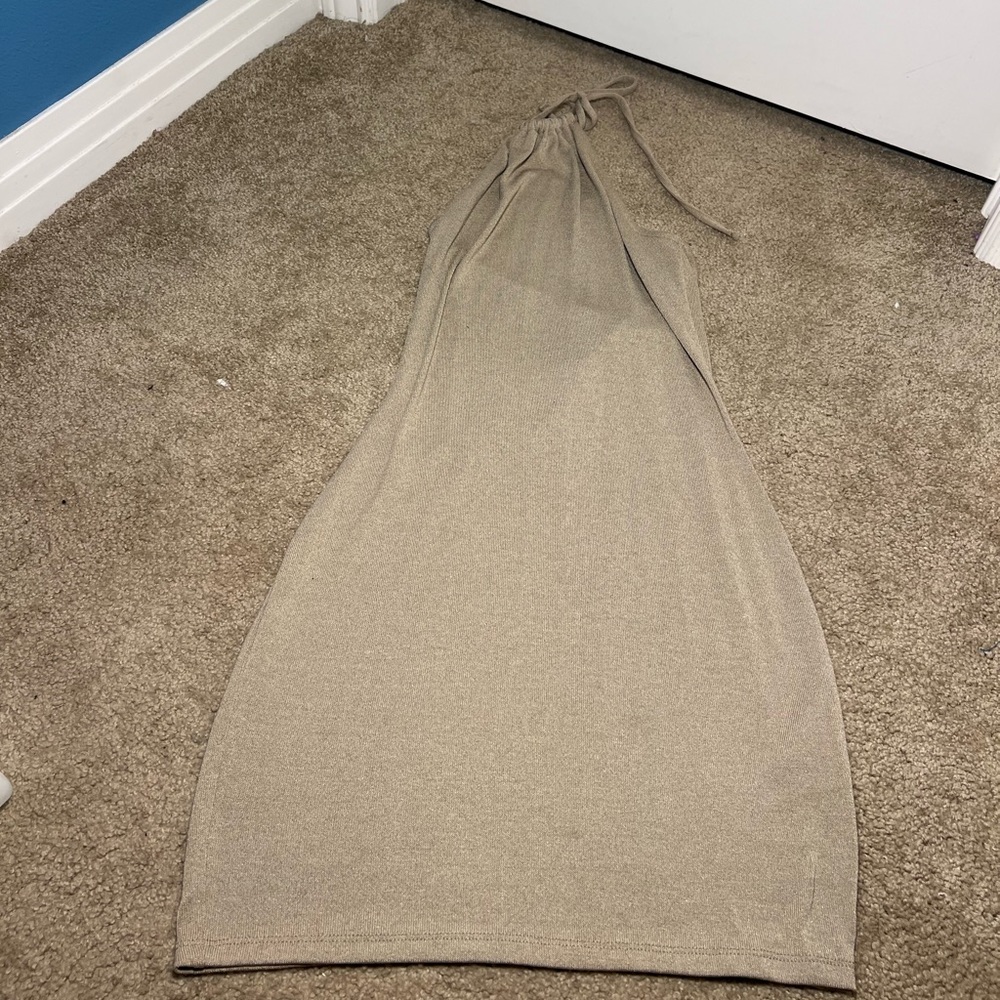 Halter mini dress